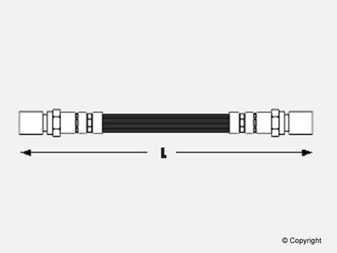 New Meyle Front, Rear, Rear Right Brake Hose for Porsche 914 VW Beetle Thing Transporter