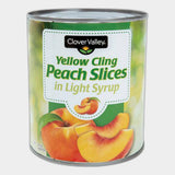 4 Cans Clover Valley Yellow Cling Peach Slices, 29 oz