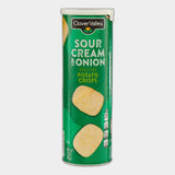 Clover Valley Potato Crisps, Sour Cream & Onion, 5.5 oz