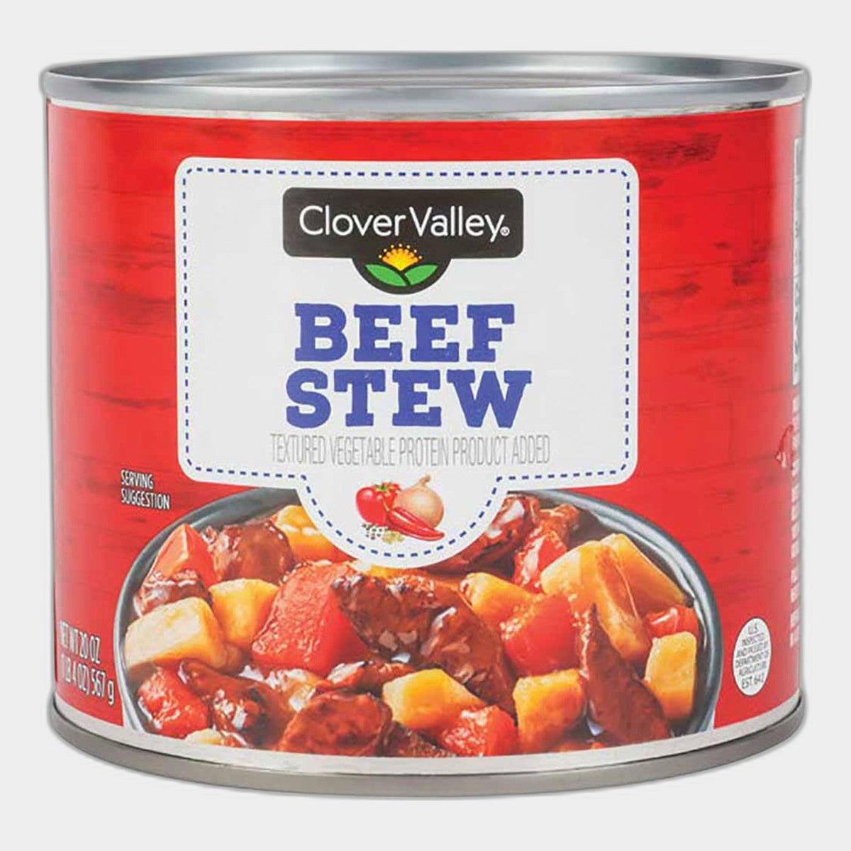 4 Cans Clover Valley Canned Beef Stew, 20 oz