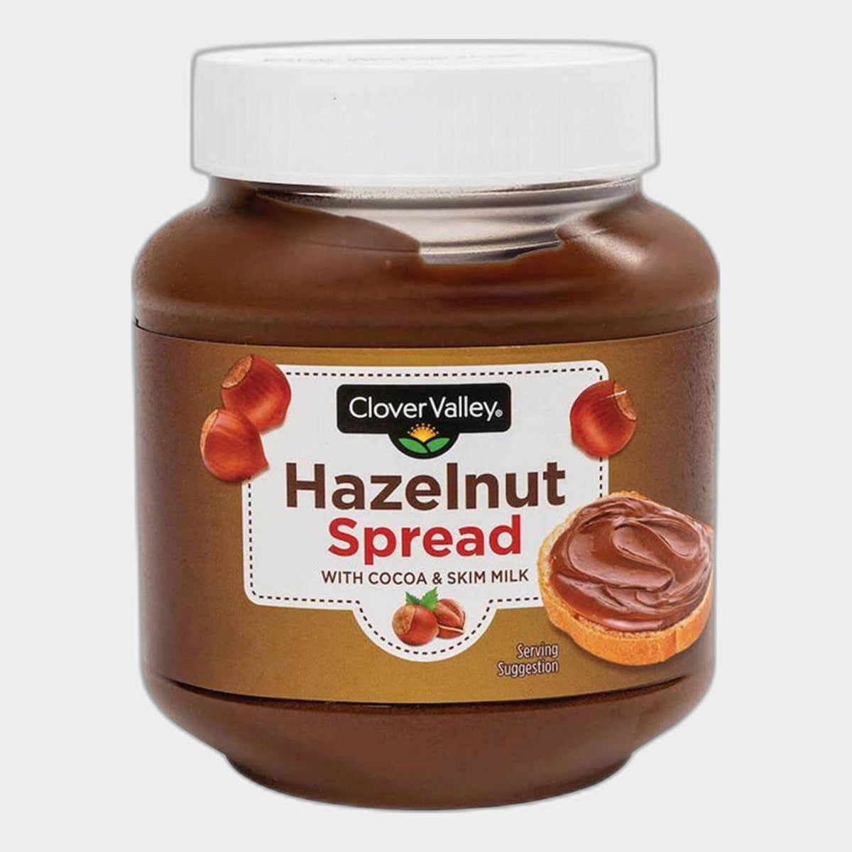 2 Jars Clover Valley Chocolate Hazelnut Spread, 13 oz