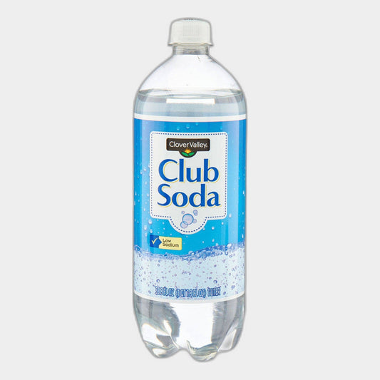Clover Valley Club Soda, 1 liter