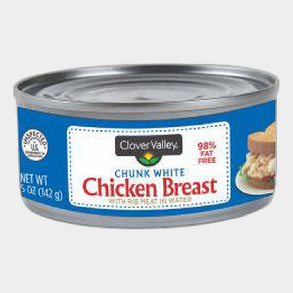 6 Cans Clover Valley Chunk White Chicken Breast, 5 oz