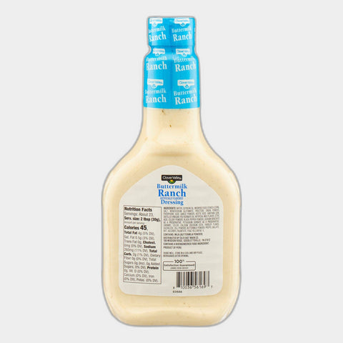 3 Bottles Clover Valley Buttermilk Ranch Dressing, 24 fl oz