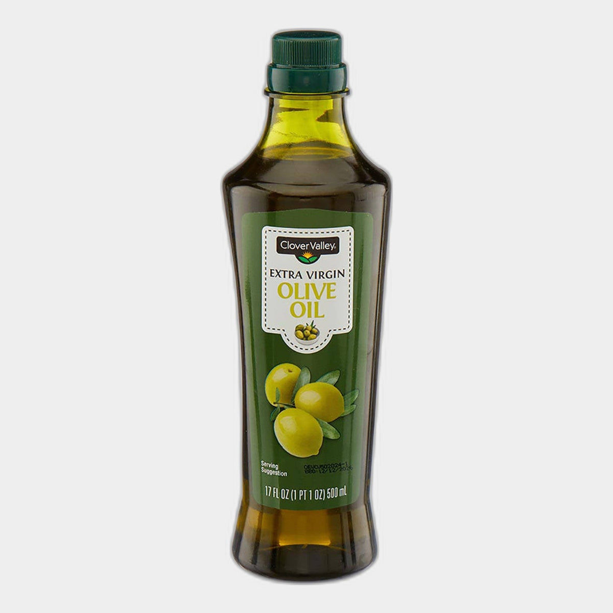 2 Bottles Clover Valley Extra Virgin Olive Oil, 17 fl oz
