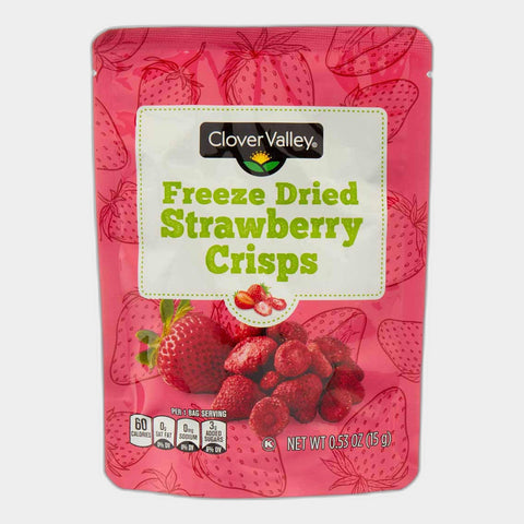 Clover Valley Freeze Dried Strawberry Crisps, 0.53 oz