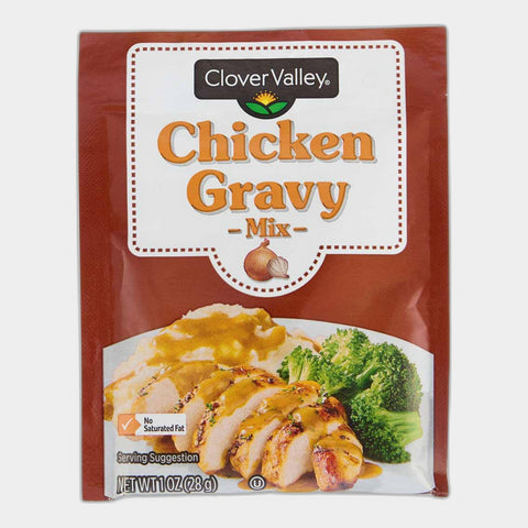 6 Packets Clover Valley Chicken Gravy Mix, 1 oz