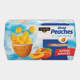 2 Packs Clover Valley Diced Peaches in Light Syrup, 4 oz, 4 ct