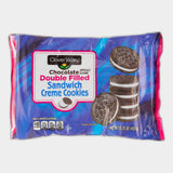 Clover Valley Chocolate Double Filled Sandwich Creme Cookies, 15.35 oz