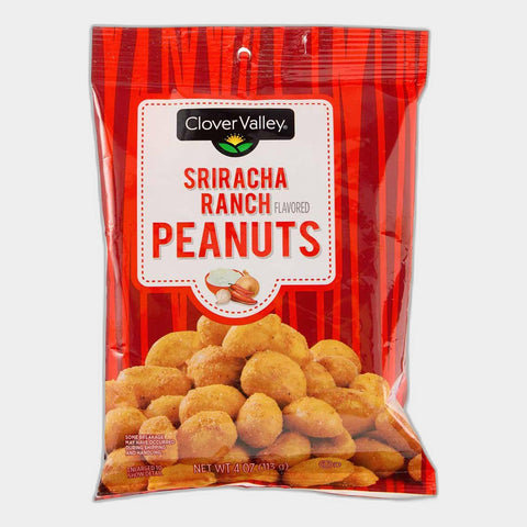 Clover Valley Sriracha Ranch Flavored Peanuts, 4 oz