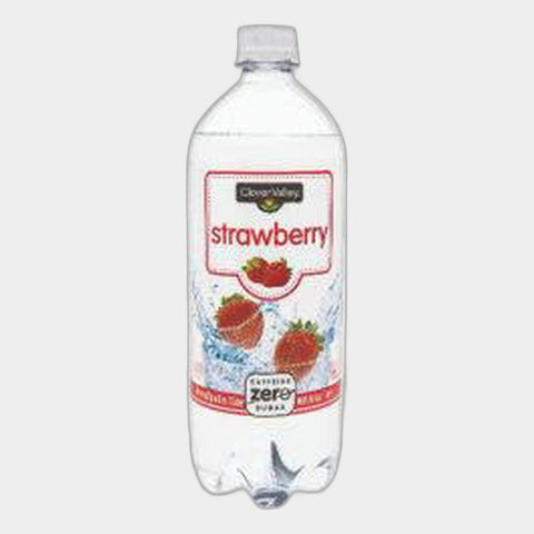 Clover Valley Strawberry Sparkling Water, 1 liter