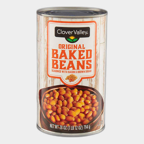 4 Cans Clover Valley Original Baked Beans, 28 oz