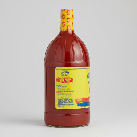 2 BOTTLES Louisiana Brand The Perfect Hot Sauce BIG 32 oz Bottle