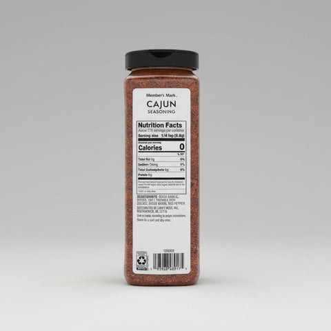 2 JARS Member's Mark Cajun Seasoning Blend 22 oz French Fry Shrimp Tones