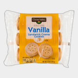 Clover Valley Vanilla Sandwich Crème Cookies, 11.8 oz