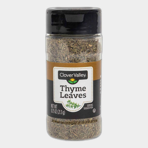 2 Jars Clover Valley Thyme Leaves, 0.75 oz
