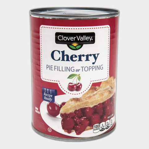 4 Cans Clover Valley Cherry Pie Filling, 21 oz