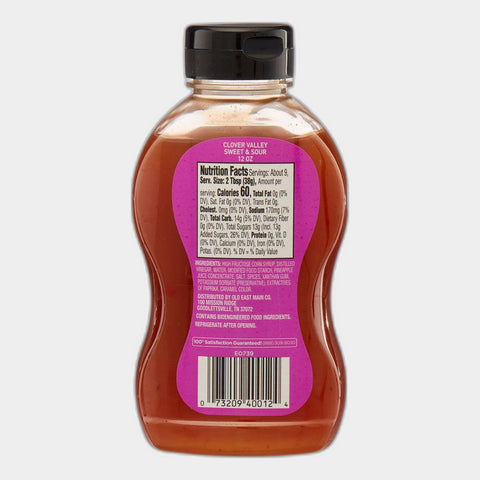 4 Bottles Clover Valley Sweet & Sour Sauce, 13 oz