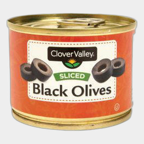 6 Cans Clover Valley Sliced Black Olives, 2.25 oz