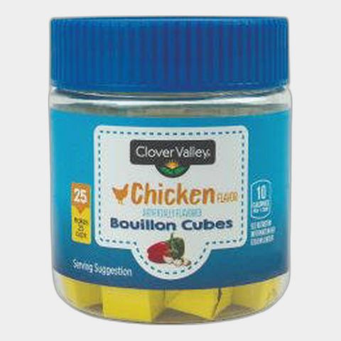2 Jars Clover Valley Chicken Bouillon Cubes 3.25 oz