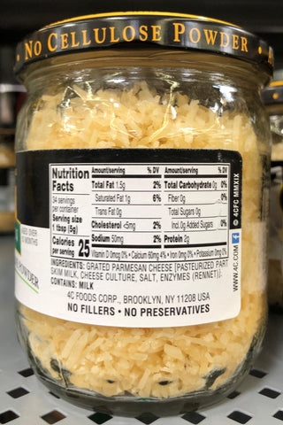 4C HomeStyle All Natural Parmesan Grated Cheese 6 oz. Jar Spaghetti Alfredo