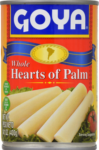 Goya Whole Hearts of Palm 14.1 Oz Can Salad Pasta Bean Palmitos Enteros