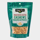 Clover Valley Roasted & Salted Cashews Halves & Pieces, 10 oz