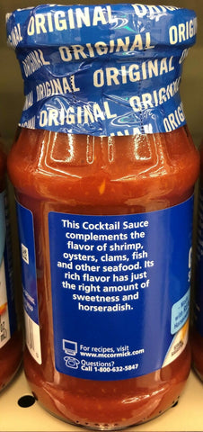 THREE BOTTLES McCormick Cocktail Sauce 8 Oz shrimp seafood crab dip