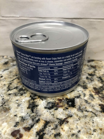 Armour Star Vienna Sausage Bites 10 oz Can Meat Food