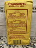 2 BAGS Atkinsons Enriched White Corn Meal 2 lb Bag Flour Muffin