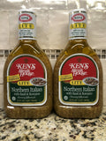 2 Bottles Ken's Steak House Lite Northern Italian Salad Dressing Marinade 32 oz