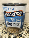 4 CANS Progresso Light Creamy Potato With Bacon and Cheese Soup 18.5 oz Can