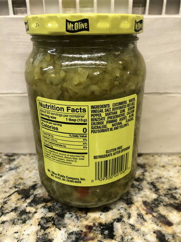 3 JARS Mount Olive Pickle Sweet Relish 16 oz Mt No Sugar Added Splenda