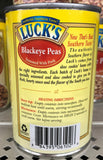 6 CANS Luck's Blackeyed Peas Seasoned With Pork 15 oz Can Vegetable Bean