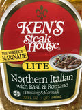 2 Bottles Ken's Steak House Lite Northern Italian Salad Dressing Marinade 32 oz