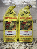 2 BAGS Moss Water Ground Style Grits Yellow 2 lb corn hominy flour NC