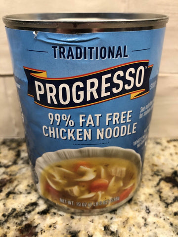 4 CANS Progresso Traditional 99% Fat Free Chicken Noodle Soup 19 oz Can