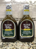 2 Bottles Ken's Steak House Balsamic Vinaigrette Salad Dressing Marinade 32 oz