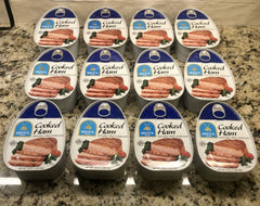 12 Bristol Cooked Canned Ham 16oz (1LB.) dak picnic ONE DOZEN FREE SHIP