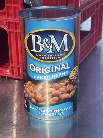 4 CANS B&M Original Brick Oven Baked Beans 28 oz. Can Burnham & Morrill