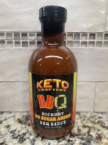 3 BOTTLES KETO Crafter's Hickory BBQ Sauce 19 oz Ribs Barbecue