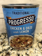 10 CANS Progresso Traditional Chicken & Orzo with Lemon Soup 18.5 oz Can