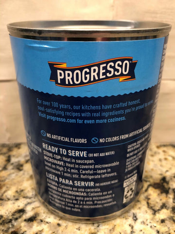 4 CANS Progresso Traditional Hearty Chicken & Rotini Soup 19 oz Can