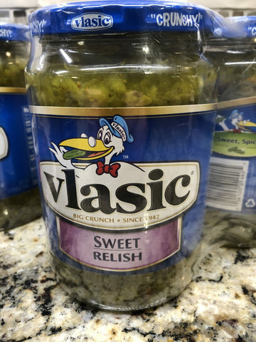 6 JARS Vlasic Sweet Pickle Relish 24 oz Salad Tuna Mt Salad FREE SHIP