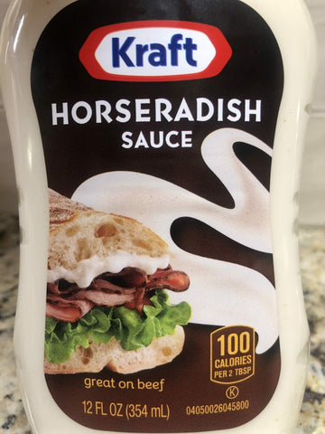 Kraft Horseradish 12 Oz Squeeze Bottle Sauce Roast Great on Beef