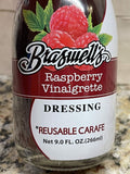 Braswell's Raspberry Vinaigrette Salad Dressing 9 oz Bottle Reusable Carafe