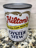 18 CANS Hilton's Oyster Stew made with fresh milk and butter 10 oz Can Chowder