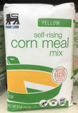 2 BAGS Food Lion Self-Rising Yellow Corn Meal Mix 2 lb Bag wheat