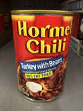 4 CANS Hormel Chili Turkey with Beans 15 oz Hamburger Sauce Hot Dog