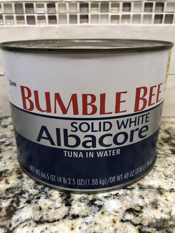 2 LARGE CANS Bumble Bee Solid White Albacore Tuna in Water 66.5 oz. Can Fish